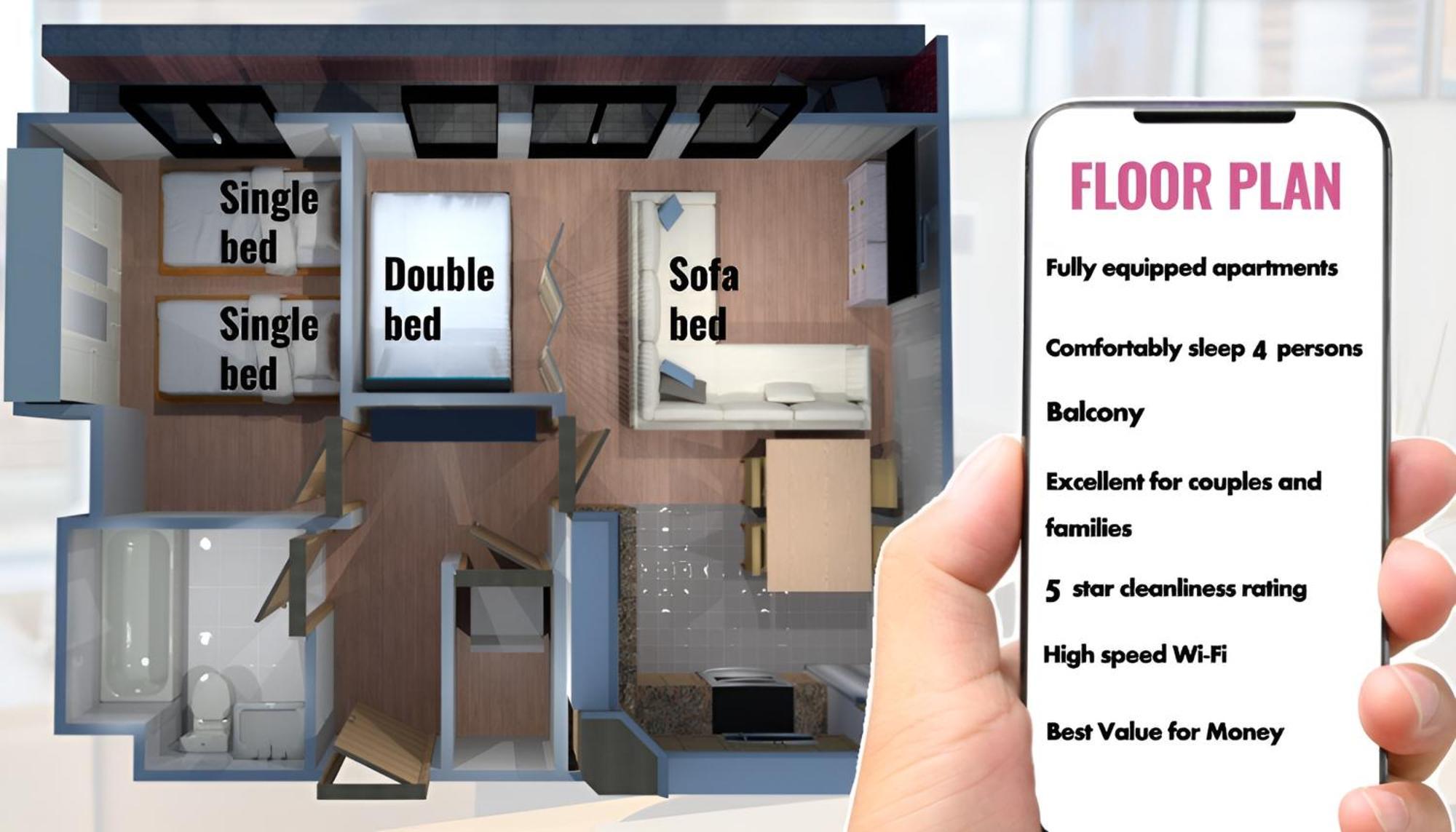 Sidemersey Livings- Convenient And Central 2-Bedroom Haven In L1 ليفربول المظهر الخارجي الصورة